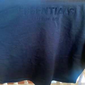 Fear of good essentials black hoodie.From stock x.worn twice